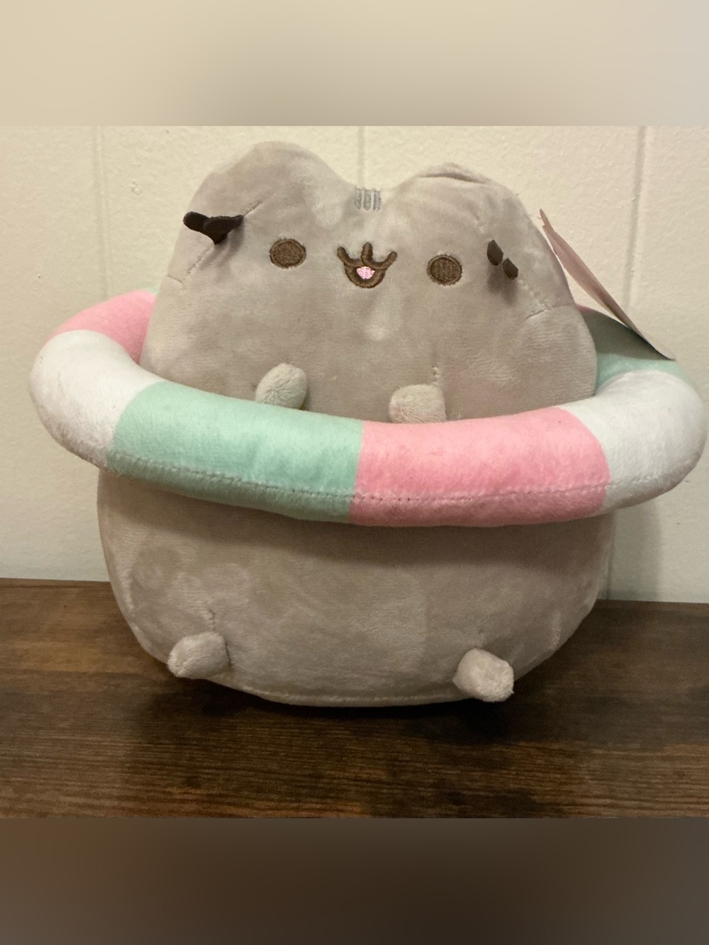 NWT Rare HTF Gund Pusheen Striped Pool Floatie Fiesta Plush Toy Stuffed Animal